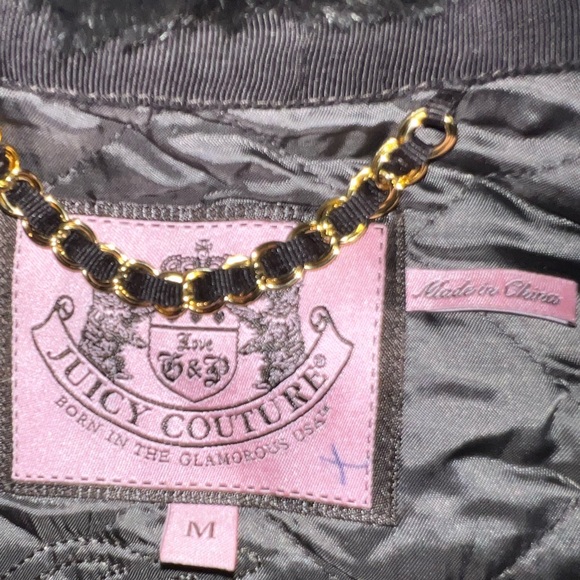 Juicy Couture Hooded Fur Sweater / Jacket - Picture 2 of 4